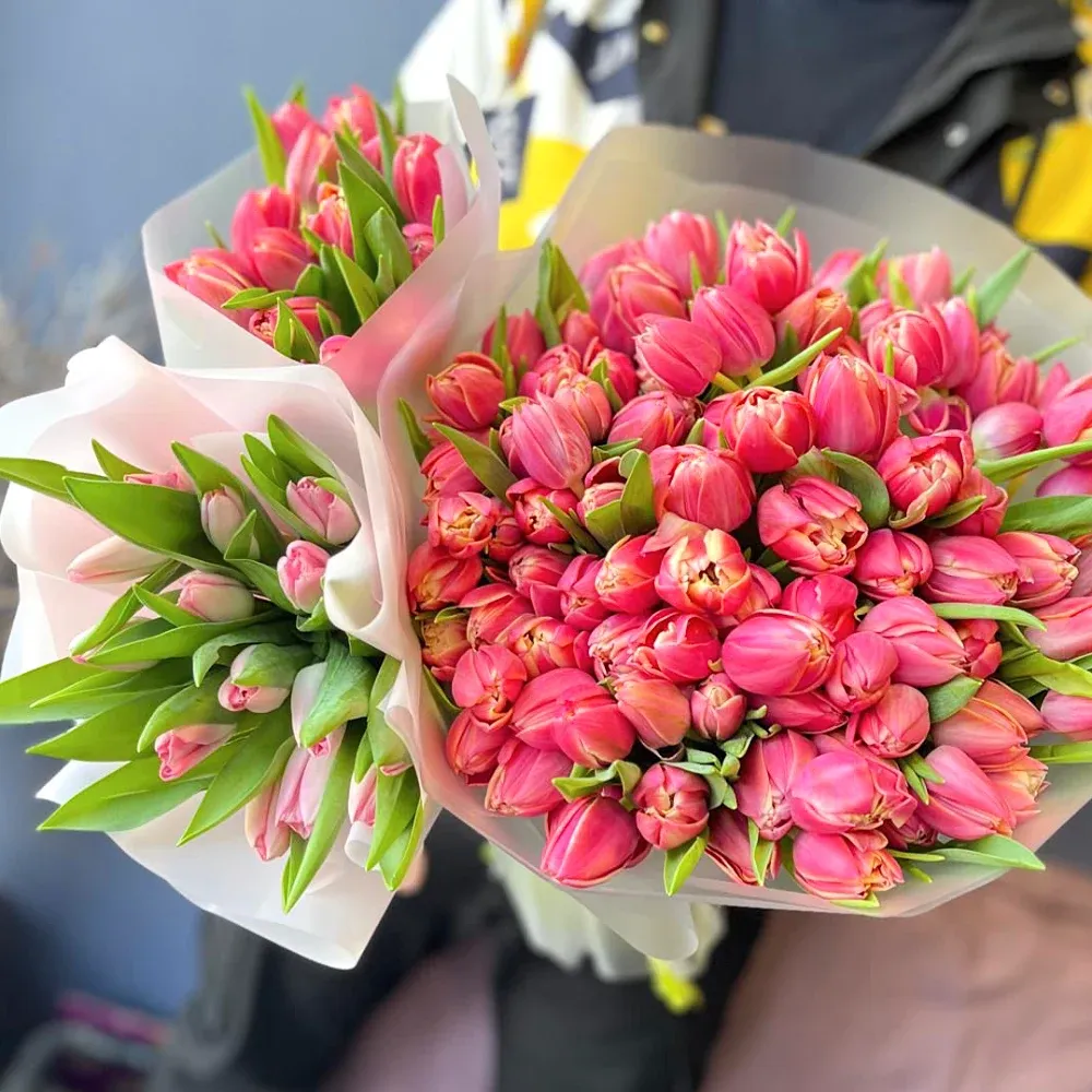 Букеты с тюльпанами